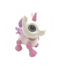 POWER UNICORN MINI - Licorne robot avec effets lumineux et sonores, contrôle par claquement de main, répétition - LEXIBOOK