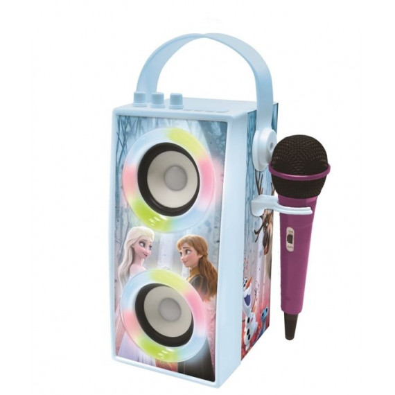 LA REINE DES NEIGES Enceinte Tendance Bluetooth portable avec micro et effets lumineux LEXIBOOK