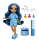 Junior High Pyjama Party - Poupée mannequin articulée 22 cm - Skyler (Bleue) - Nombreux accessoires - a partir de 4 ans