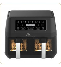 Friteuse diététique - LITTLE BALANCE - 8765 - Crousty light duo - 9 L - 2460 W - 9 programmes - Noir
