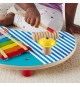 Fisher-Price-Table musicale en bois avec instruments de percussion HXT91