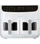 Friteuse a Air Chaud - MEDION - P20 XXL Twin - 2600 W - 2 paniers - 9 programmes - Blanc
