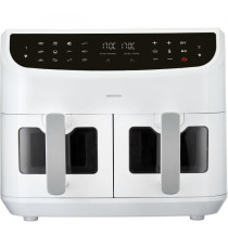 Friteuse a Air Chaud - MEDION - P20 XXL Twin - 2600 W - 2 paniers - 9 programmes - Blanc