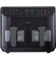 Friteuse a Air Chaud - MEDION - P20 XXL Twin - 2600 W - 2 paniers - 9 programmes - Noir