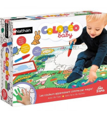 Activité créative - NATHAN - Coloréo Baby - Colorier avec de l'eau, tapis et feutre adaptés