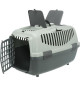 TRIXIE Box de transport Capri 3 - S - 40 x 38 x 61 cm - Anthracite, gris et vert - Pour chien