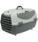 TRIXIE Box de transport Capri 3 - S - 40 x 38 x 61 cm - Anthracite, gris et vert - Pour chien