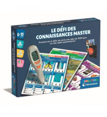 CLEMENTONI - Le défi des connaissances master - Plus de 1000 Quizz - Seul ou a 2 - Stylo éléctronique parlant - Des 7ans