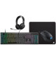 Pack Gaming CORSAIR 4 en 1 - Clavier K55 + Souris gaming HARPOON RGB PRO + Tapis de souris MM100 + Casque multiplateforme HS35
