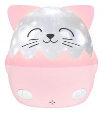 Veilleuse musicale sans fil - BIGBEN - Chat - Projection 360°, 13 films, 8 mélodies, Télécommande, Batterie USB-C