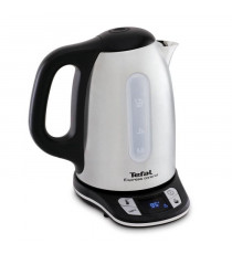 TEFAL Bouilloire électrique 1,7 L, 2400 W, 7 températures réglables, Maintien au chaud 60 min, Inox, Express Control KI240D10