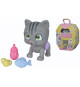 Smoby - Pamper Petz - Chat a adopter - 4 accessoires - Articulé - Bois et fais pipi - Certificat d'adoption - Des 3 ans