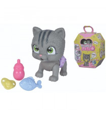 Smoby - Pamper Petz - Chat a adopter - 4 accessoires - Articulé - Bois et fais pipi - Certificat d'adoption - Des 3 ans