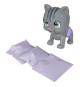 Smoby - Pamper Petz - Chat a adopter - 4 accessoires - Articulé - Bois et fais pipi - Certificat d'adoption - Des 3 ans