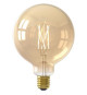 Ampoules connectées Calex LED Filament connectée Globe ambre G125 E27