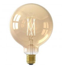 Ampoules connectées Calex LED Filament connectée Globe ambre G125 E27