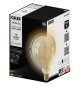 Ampoules connectées Calex LED Filament connectée Globe ambre G125 E27