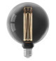 Ampoule LED E27 - CALEX - GLASSFIBER GLOBE G125 - 3,5 W - 40 lm - 2000 K - Intensité variable - Titanium