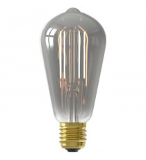 Ampoule LED E27 - CALEX - SMART ST64 - Filament droit - 7 W - 400 lm - 1800 K - Intensité variable - Smokey