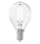 Ampoule LED E14 - CALEX - BALL P45 - Filament droit - 4,5 W - 470 lm - 2700 K - Intensité variable - Transparente