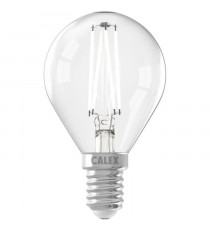 Ampoule LED E14 - CALEX - BALL P45 - Filament droit - 4,5 W - 470 lm - 2700 K - Intensité variable - Transparente