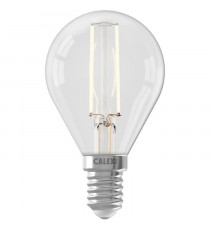 Ampoule LED E14 - CALEX - BALL P45 - Filament droit - 3,5 W - 250 lm - 2700 K - Intensité variable - Transparente