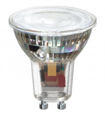 Ampoule LED reflecteur - CALEX - GU10 - 6 W - 400 lm - 3000 K - Intensité variable - Chrome