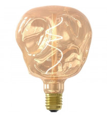 Ampoule LED E27 - CALEX - G125 NEO ORGANIC - Filament flexible - 4 W - 150 lm - 1800 K - Intensité variable - Or