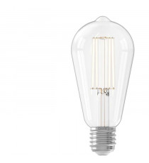 Ampoule LED E27 - CALEX - RUSTIC ST64 - Filament droit - 4,5 W - 470 lm - 2700 K - Intensité variable - Transparent