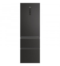 Réfrigérateur Combiné - HAIER - 3D 60 Series 5 HTW5618ENPT - Classe E - 360 L - 185 x 59,5 x 66,7 cm - Noir