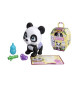 Smoby - Pamper Petz - Panda a adopter - 4 accessoires - Articulé - Bois et fais pipi - Certificat d'adoption - Des 3 ans