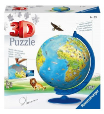 Puzzle 3D Globe terrestre 180 pieces - Ravensburger - Éducatif - Sans colle - Des 7 ans