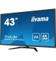 Ecran PC - IIYAMA - X4373UHSU-B1 - 43 VA LED 4K 3840 x 2160 - 3ms - 60Hz - 2 x HDMI 1 x DP 1x mini DP