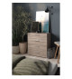 TVILUM Commode 4 tiroirs - Chene Truffe - L 80 x P 40 x H 68,5 cm - TYHJA