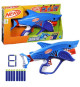 Nerf Junior Wild blaster Sharkfire, facile a utiliser, 8 fléchettes Nerf Elite, a partir de 6 ans