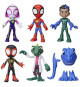 Coffret Héros dinosaures et Lizard, 5 figurines, jouet de super-héros préscolaire, a partir de 3 ans, Spidey et ses Amis