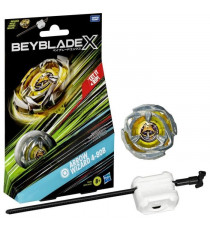 Beyblade X, Starter Pack Arrow Wizard 4-80B avec toupie de compétition a rotation droite de type endurance et lanceur, a part…