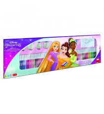 Coffret coloriage - MULTIPRINT - 18660 - 60 feutres 4 tampons Princesses Disney