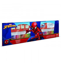 Coffret coloriage - MULTIPRINT - 18817 - 60 feutres 4 tampons Spiderman