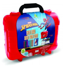 Travel Set - MULTIPRINT - 42817 - 5 tampons Spiderman, 10 crayons
