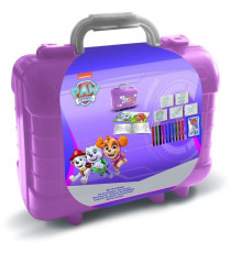 Travel Set - MULTIPRINT - 42913 - 5 tampons Pat Patrouille Everest, 10 crayons