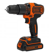 Perceuse a percussion sans fil - BLACK & DECKER - BDCHD18S32-QW - 18 V - 1 Batterie 1,5 Ah