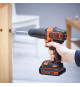 Perceuse a percussion sans fil - BLACK & DECKER - BDCHD18S32-QW - 18 V - 1 Batterie 1,5 Ah