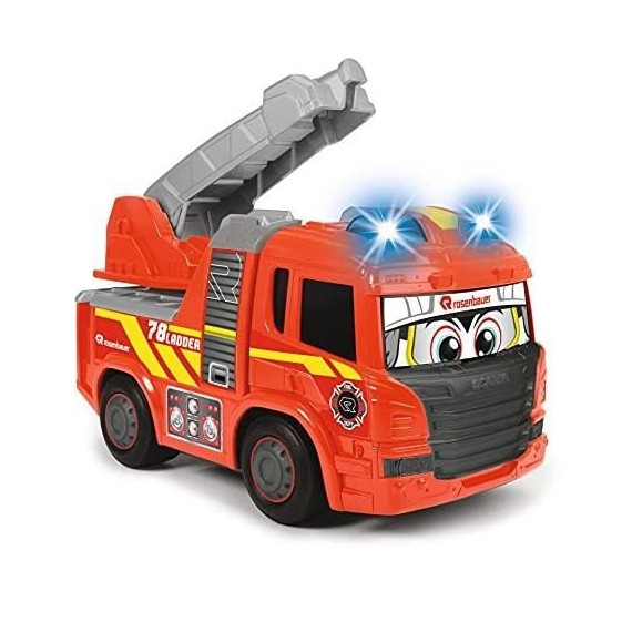 Camion de Pompier Dickie Toys - Ferdy Fire - 25 cm - Effet lumineux et sonores - A partir de 2 ans