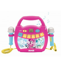 MINNIE MOUSE - Enceinte Bluetooth - Effets Lumineux, Micros et Batterie Rechargeable