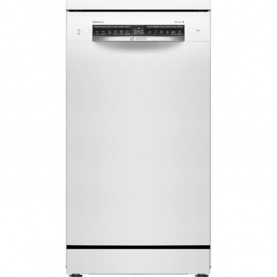 Lave-vaisselle pose-libre BOSCH SPS4EMW24E SER4 - 10 couverts - Induction - L45cm - 44 dB - Classe C - Blanc