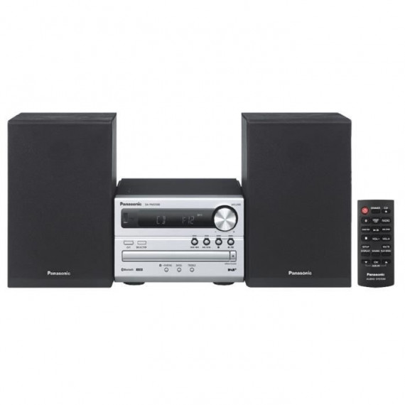 PANASONIC - SCPM250BEGS - Micro chaîne Cd - Bluetooth - USB x 1 - 2 enceintes (20W) - MP3 - Noir et gris