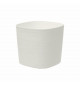 Pot avec réserve d'eau - GARDEN ID Respect - Blanc 30 x 30 cm - 100% déchets ménagers - 100% recyclable - Surface structurée.