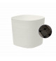 Pot avec réserve d'eau - GARDEN ID Respect - Blanc 30 x 30 cm - 100% déchets ménagers - 100% recyclable - Surface structurée.