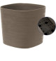 Pot avec réserve d'eau - GARDEN ID Respect - Taupe 30 x 30 cm - 100% déchets ménagers - 100% recyclable - Surface structurée.